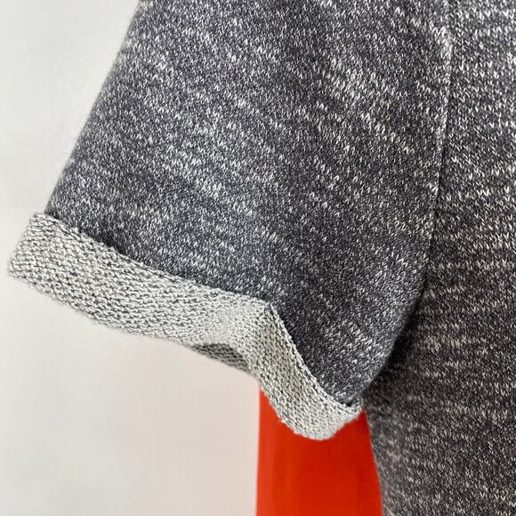 Market & Spruce Xander Sweatshirt Short Sleeve Woven Back Stitch Fix Sz Small - Picture 6 of 10